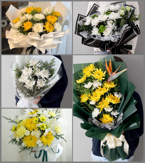 江西九江濂溪区莲花镇白事花束代送